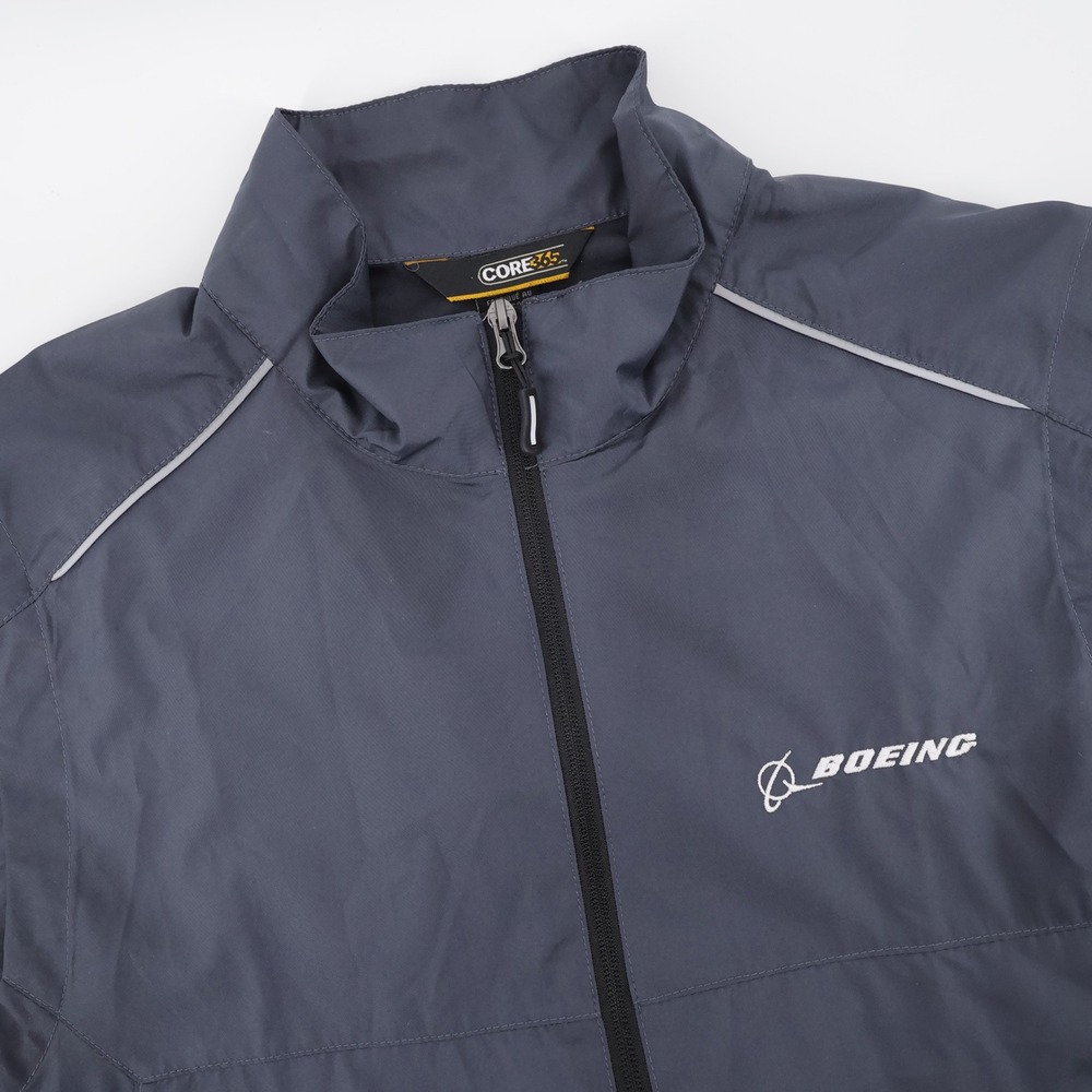 Boeing South Carolina Logo Reflective Full Zip Vest Gray Core365 Mens Size M